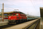 Lokomotiva: 1020.017-8 | Vlak: EC 11 Mimara ( Leipzig Hbf. - Zagreb Gl.kol. ) | Msto a datum: Villach Hbf. 24.09.1994