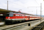 Lokomotiva: 1042.554-4 | Vlak: R 4263 ( Friesach - Schwarzach-St.Veit ) | Msto a datum: Villach Hbf. 04.07.1991