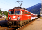 Lokomotiva: 1042.626-0 | Vlak: EC 115 Blauer Enzian ( Dortmund Hbf. - Klagenfurt Hbf. ) | Msto a datum: Spittal-Millstttersee 19.06.1993