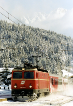 Lokomotiva: 1044.015-4 | Vlak: SPR 1504 ( Salzburg Hbf. - Innsbruck Hbf. ) | Msto a datum: Pfaffenschwendt 01.02.2003