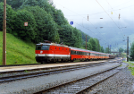 Lokomotiva: 1044.250-7 | Vlak: D 9802  Autoreisezug ( Wien Westbf. - Feldkirch ) | Msto a datum: Dalaas 15.06.1993