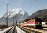 Lokomotiva: 1046.024-4 | Vlak: R 3517 ( Bischofshofen - Amstetten ) | Msto a datum: Stainach-Irdning 30.12.1992