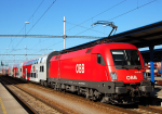 Lokomotiva: 1116.133 | Vlak: R 2357 ( Beclav - Payerbach-Reichenau ) | Msto a datum: Beclav (CZ) 08.05.2012