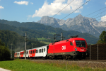 Lokomotiva: 1116.144-5 | Vlak: REX 1528 ( Salzburg Hbf. - Saalfelden ) | Msto a datum: Pfarrwerfen 19.08.2009