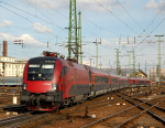 Lokomotiva: 1116.208 | Vlak: RJ 61 ( Mnchen Hbf. - Budapest Kel.pu. ) | Msto a datum: Budapest Kel.pu. (H) 11.03.2013