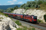 Lokomotiva: 1116.215 | Vlak: railjet 49 ( Innsbruck Hbf. - Budapest Kel.pu. ) | Msto a datum: Szr (HU) 17.07.2013