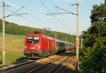 Lokomotiva: 1116.229-4 | Vlak: EN 247 ( Bregenz - Wien Westbf. ) | Msto a datum: Unter Oberndorf 08.05.2009