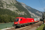 Lokomotiva: 1116.266-6 | Vlak: RoLa 43255 ( Salzburg Hbf. - Trieste CM ) | Msto a datum: Tenneck 19.08.2009