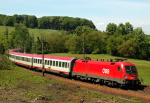 Lokomotiva: 1116.282-3 | Vlak: OIC 693 betriebliche-altersvorsorge.at ( Klagenfurt Hbf. - Wien Westbf. ) | Msto a datum: Rekawinkel 08.05.2009