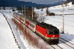 Lokomotiva: 1144.225-8 | Vlak: REX 1541 ( Wrgl Hbf. - Zell am See ) | Msto a datum: Hochfilzen 03.02.2007