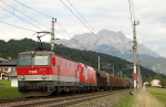 Lokomotiva: 1144.226 + 1116.187-4 | Vlak: DG 54434 ( Salzburg Gnigl - Hall in Tirol ) | Msto a datum: Pfaffenschwendt 13.08.2009