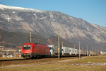 Lokomotiva: 1216.003 | Vlak: RoLa 52334 ( Brennersee - Wrgl-Terminal ) | Msto a datum: Schwaz 23.01.2010