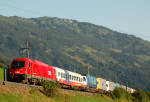 Lokomotiva: 1216.019 | Vlak: RoLa 43253 ( Salzburg Hbf. - Trieste C.M. ) | Msto a datum: Angertal 16.08.2009