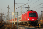 Lokomotiva: 1216.235 | Vlak: EC 173 Vindobona ( Hamburg-Altona - Wien Sdbf. ) | Msto a datum: Koln (CZ) 29.12.2008