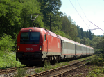 Lokomotiva: 1216.239 | Vlak: EC 100680 ( odklon EC 172 ) Vindobona ( Villach Hbf. - Hamburg-Altona ) | Msto a datum: Letina u Svtl (CZ) 10.09.2012
