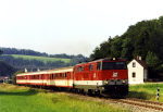 Lokomotiva: 2143.027-7 | Vlak: E 2703 ( Wr.Neustadt Hbf. - Oberwart ) | Msto a datum: Petersbaumgarten 14.08.2000