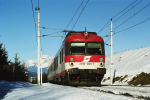 Lokomotiva: 4010.006-7 | Vlak: IC 515 Alexander Girardi ( Innsbruck Hbf. - Graz Hbf. ) | Msto a datum: Pfaffenschwendt 22.02.2003
