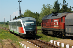 Lokomotiva: 10.008-4 + 07.050-9 | Vlak: PV 10245 ( Dimitrovgrad - Svilengrad ) + DTV 83501 ( Ljubenovo - Dimitrovgrad jug ) | Msto a datum: Nova Nadezda 12.05.2007