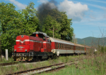 Lokomotiva: 55.054-1 | Vlak: PV 60210 ( Kjustendil - Pernik ) | Msto a datum: Debeli Lak 10.05.2007