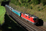 Lokomotiva: Re 4/4 11201 | Vlak: IR 2272 ( Locarno - Zrich HB ) | Msto a datum: Wassen 08.09.2007