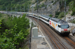 Lokomotiva: Re 460.021-9 | Vlak: IC 826 ( Romanshorn - Brig ) | Msto a datum: Hohtenn 21.06.2006