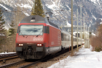 Lokomotiva: Re 460.043-3 | Vlak: IC 867 ( Basel SBB - Brig ) | Msto a datum: Kandersteg 15.03.2006