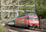 Lokomotiva: Re 460.102-7 | Vlak: IC 855 ( Basel SBB - Brig ) | Msto a datum: Hohtenn 21.06.2006