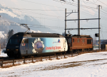 Lokomotiva: Re 465.001-6 + Re 4/4 190 | Msto a datum: Frutigen 15.03.2006