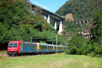 Lokomotiva: Re 484.013 | Vlak: Sdz 33565 ( Luzern - Bellinzona ) | Msto a datum: Giornico 09.09.2007