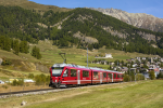 Lokomotiva: ABe 4/16 3107 | Vlak: RE 1338 ( St.Moritz - Klosters Platz ) | Msto a datum: Samedan 25.09.2021