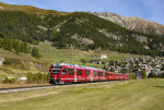 Lokomotiva: ABe 8/12 3507 | Vlak: RE 1327 ( Landquart - St.Moritz ) | Msto a datum: Samedan 25.09.2021