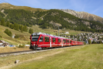 Lokomotiva: ABe 8/12 3514 | Vlak: IR 1125 ( Chur - St.Moritz ) | Msto a datum: Samedan 25.09.2021