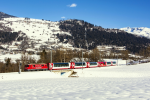 Lokomotiva: Ge 4/4 630 | Vlak: GE 923 Glacier-Express ( St.Moritz - Zermatt ) | Msto a datum: Ilanz 08.02.2022