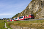Lokomotiva: Ge 4/4 629 | Vlak: PE 905 Glacier-Express ( St.Moritz - Zermatt ) | Msto a datum: Samedan 25.09.2021