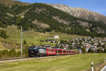 Lokomotiva: Ge 4/4 648 | Vlak: IR 1129 ( Chur - St.Moritz ) | Msto a datum: Samedan 25.09.2021