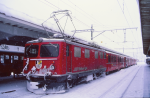 Lokomotiva: Ge 4/4 607 | Vlak: R 131 ( Davos-Platz - Filisur ) | Msto a datum: Davos-Platz 19.01.1995