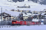 Lokomotiva: Ge 4/4 608 | Vlak: R 744 ( Scuol-Tarasp - St.Moritz ) | Msto a datum: Celerina 27.01.1996