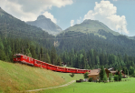 Lokomotiva: Ge 6/6 705 | Vlak: D 550 ( St.Moritz - Chur ) | Msto a datum: Preda 05.08.1994