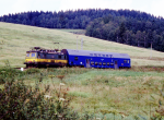Lokomotiva: 100.004-1 | Vlak: Os 20908 ( Rybnk - Lipno ) | Msto a datum: Jenn 21.08.1996