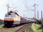 Lokomotiva: 150.018-0 | Vlak: R 602 ( ilina - Praha hl.n. ) | Msto a datum: Perov 21.07.1990