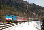 Lokomotiva: 150.213-7 | Vlak: Ex 128 Hradany ( ilina - Praha hl.n. ) | Msto a datum: Bezprv 20.03.2013
