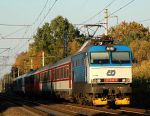 Lokomotiva: 151.004-9 | Vlak: Ex 144 Landek ( ilina - Praha hl.n. ) | Msto a datum: Jesenk nad Odrou 20.10.2012