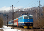 Lokomotiva: 151.016-3 | Vlak: Ex 149 Leo Janek ( Praha hl.n. - ilina ) | Msto a datum: Brands nad Orlic 20.03.2013