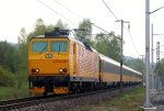 Lokomotiva: 162.118-4 | Vlak: IC 1011 RegioJet ( Praha hl.n. - ilina ) | Msto a datum: esk Tebov vjezd.sk. 04.05.2013