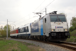 Lokomotiva: 186.182-2 ( METRANS ) + 761.005-8 | Vlak: Ex 11052 | Msto a datum: esk Tebov vjezd.sk. 04.05.2013