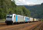 Lokomotiva: 186.275-1 ( METRANS ) + 186.289-4 ( METRANS ) | Vlak: Nex 42313 | Msto a datum: Prostedn leb 01.08.2014