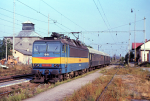 Lokomotiva: 363.052-2 | Vlak: Os 9165 ( Beneov u Prahy - Tbor ) | Msto a datum: Chotoviny 28.08.1992