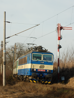 Lokomotiva: 363.053-0 | Vlak: Os 8279 ( Beneov u Prahy - Tbor ) | Msto a datum: Hemaniky 24.03.2010