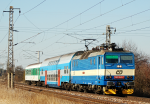 Lokomotiva: 363.064-7 | Vlak: Os 5909 ( Koln - r nad Szavou ) | Msto a datum: Hlzov 02.03.2011