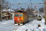 Lokomotiva: 363.084-5 | Vlak: Os 8271 ( Praha hl.n. - Tbor ) | Msto a datum: Hemaniky 26.01.2010